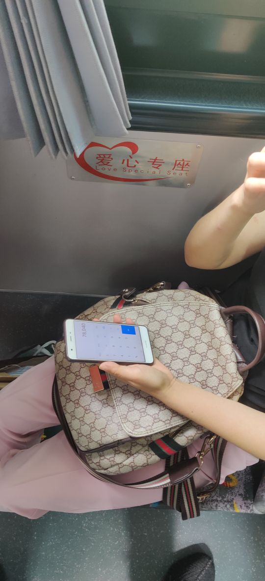 抽子们问个事我坐公交车站在一个爱心专座旁边正常刷视频为啥介女的