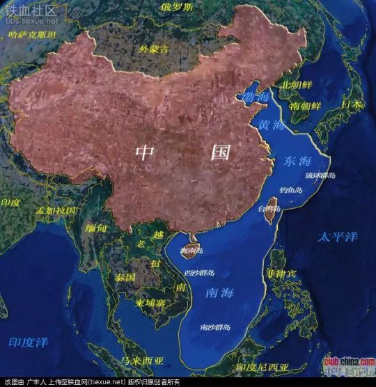 中国海洋面积地图图片